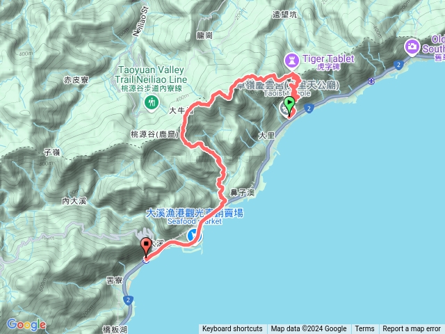 草嶺古道(大里段)--灣坑頭山--桃源谷步道(石觀音線+草嶺線)--大溪車站預覽圖