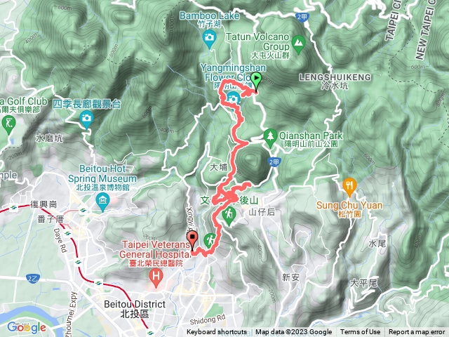 紫明溪步道玉瀧谷草山水管路大屯瀑布橫嶺古道半嶺圳步道松溪瀑布猴洞圳古道翠峰瀑布天母古道