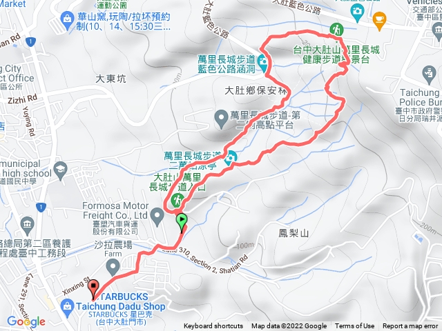 大肚萬里長城步道