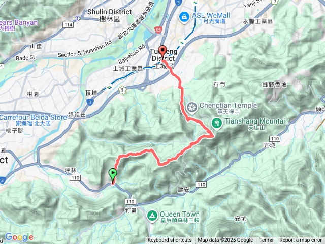 2025.10.18－微笑山線：【天上山系】望月亭桐花段預覽圖