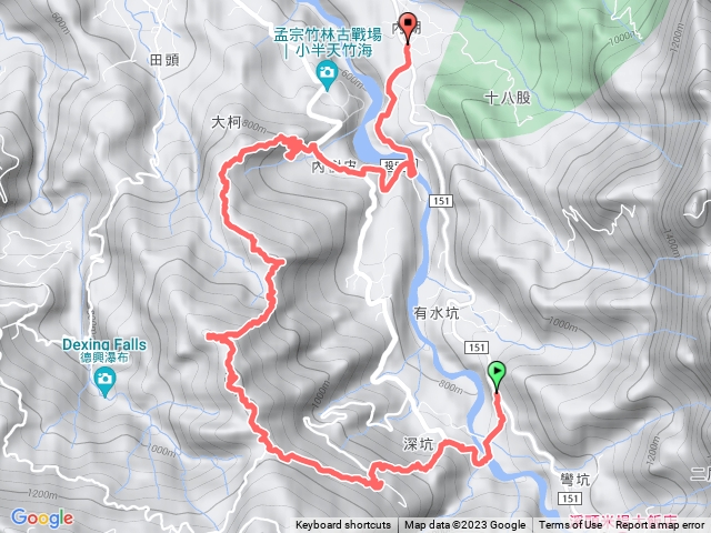 溪頭大崙尾山、小坂田山、西勢湖山、田頭山、大柯山連走。預覽圖