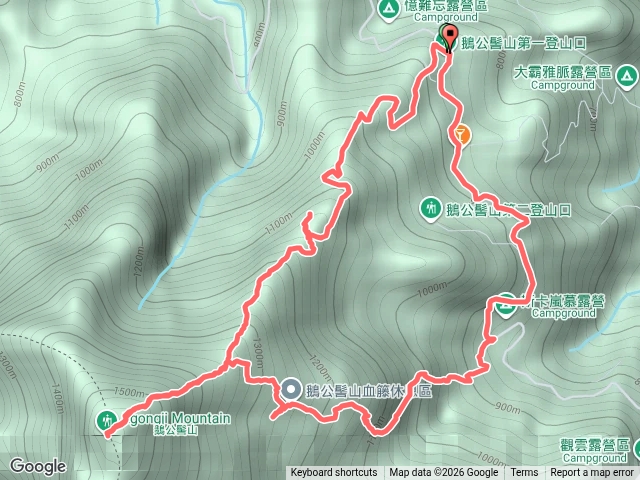 鵝公髻山大O繞預覽圖