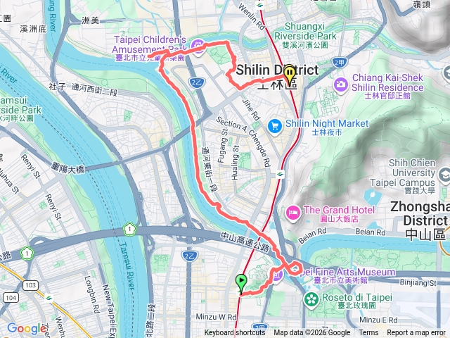 基隆河右岸-圓山百齡橋洲美