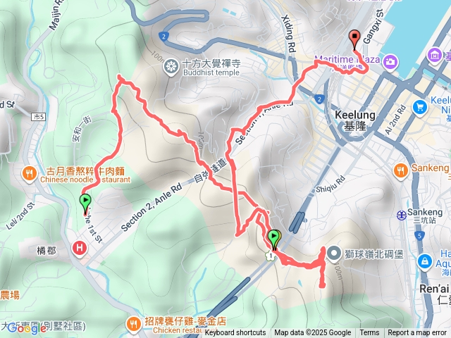 長庚.四維里荷花池.紅龍山.獅球嶺步道.劉銘傳隧道.基隆轉運站