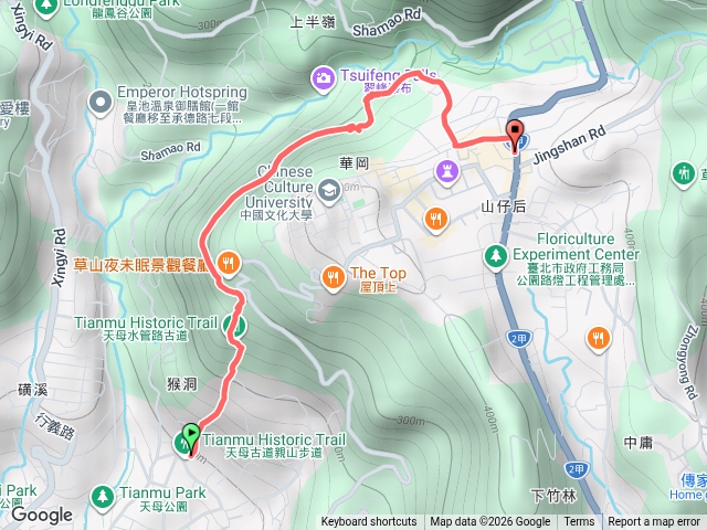 天母水管古道—文化大學