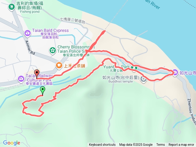 泰安登山步道-隘勇古道-如光山寺-舊泰安鐵道