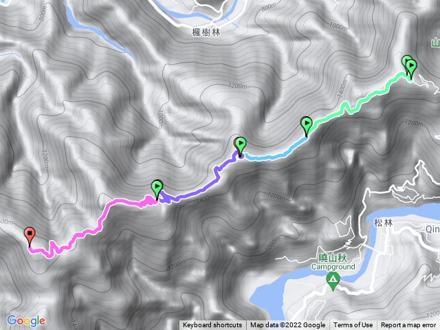 關頭山連走舊武界越山