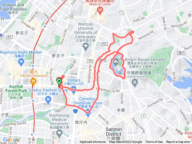 2021/4/24 金獅湖跑一圈。