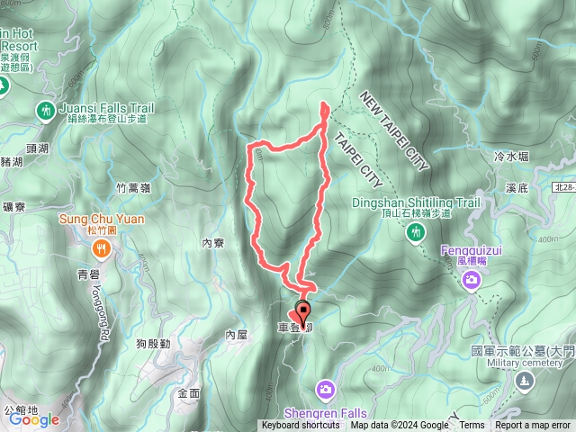 20241013坪頂古圳至北五指山O型路線預覽圖