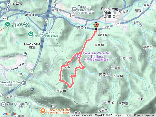 阿柔洋--炮仔崙步道--炮仔崙瀑布--阿柔洋預覽圖