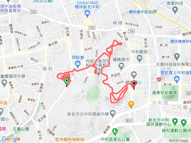  中和員山、四十張山步道1090404