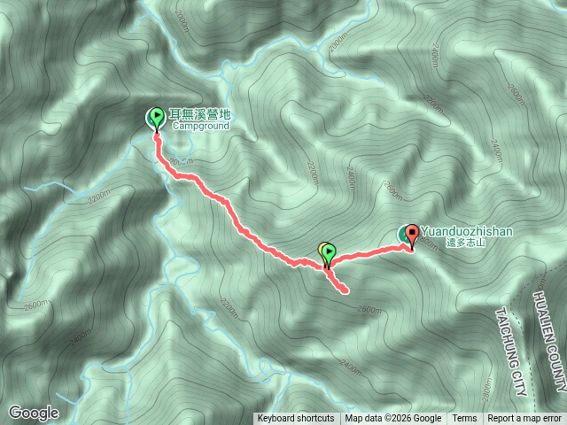 無明甘薯day2～耳無溪-遠多志山後營地+前營地水源預覽圖