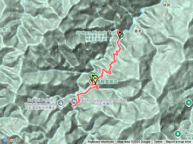霞喀羅古道白石