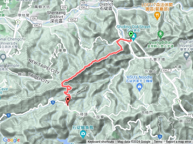 石碇國小 筆架連峰 櫻花步道 二格公園公車站