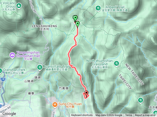 擎天崗山-竹篙山-內寮古道-內寮站預覽圖