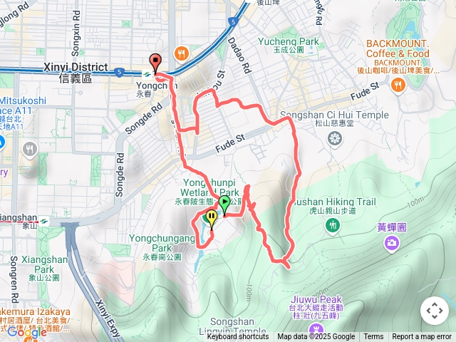 捷運永春站永春陂濕地生態公園120高地虎山峰瑠公國中捷運永春站