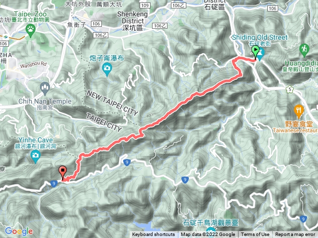 石碇筆架連峰，貓空尖出萬善堂站