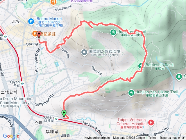 2025.11.22軍艦岩、丹鳳山（終點北投中繼市場）