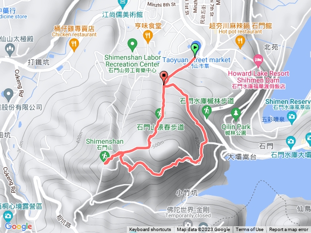 石門山-景春步道-三角點-環湖步道