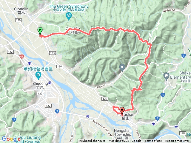 2021-12-05 飛沙縱走─飛鳳山→中坑山→牛欄窩山→下横坑山→雞寮坑山→南何山→南何山南峰→沙坑山→二確山→大肚山