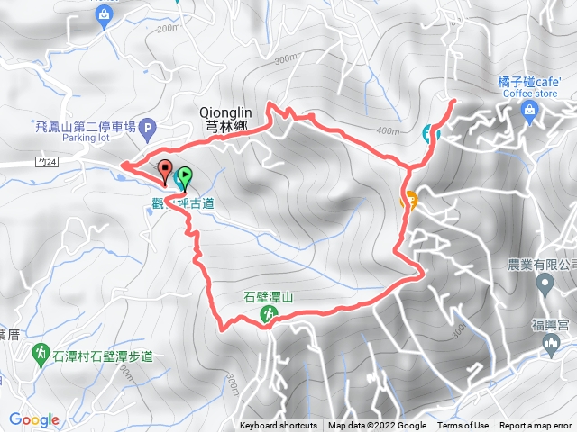 石壁潭山、中坑山及飛鳳山O型一圈