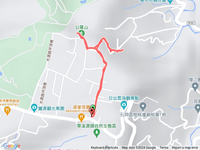 公羅山下石岡遇阻