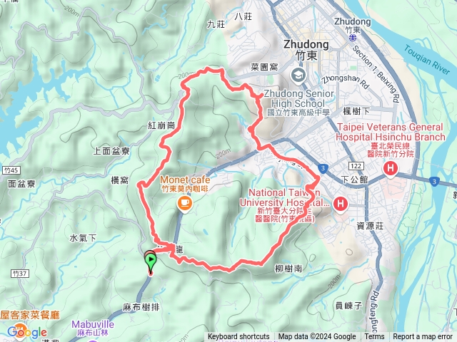 20241204新竹竹東三山（新具庄山、樹杞林山、員崠子山）環狀縱走gpx