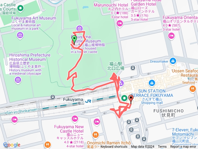 日本福山城漫遊