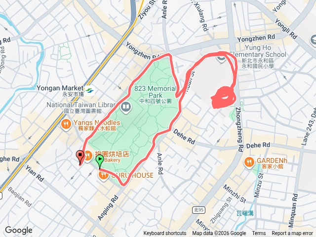 八二三公園到永和國小慢跑