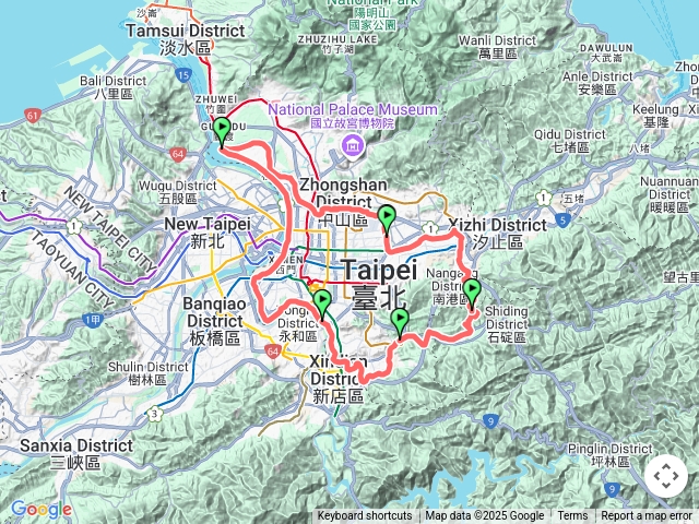 環跑台北67K騎自行車66K