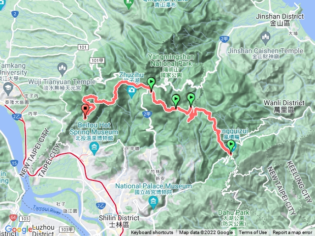 20220701 陽明山東西大縱走
