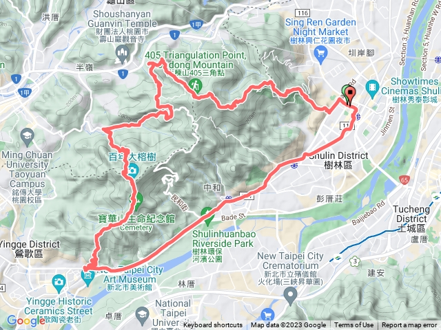 大棟山連峰亂走(鶯歌至樹林火車站為ubike)預覽圖