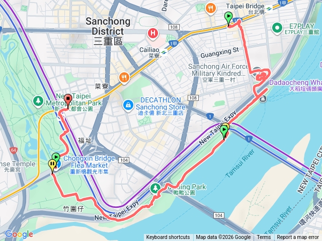 20260103 三重空軍一村 忠孝碼頭 鴨鴨公園 水漾公園