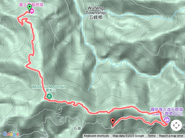 民都北主東峰西高橋山石鹿