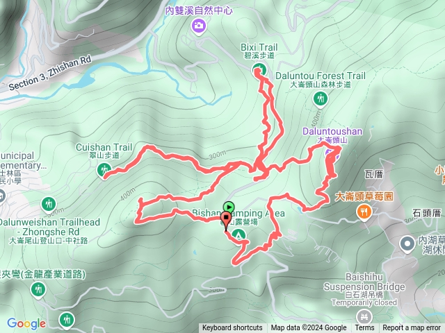 2024.12.11碧溪步道、翠山步道、大崙頭尾山、太陽廣場、小溪頭環狀步道、石頭厝、大崙頭森林步道預覽圖