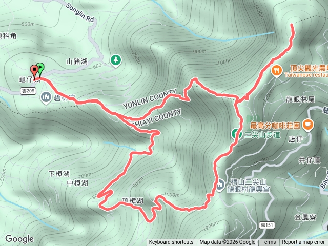 二尖山步道下大眾爺廟O繞預覽圖
