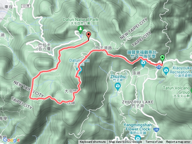 台北大縱走第二段(小油坑-大屯山-大屯山南峰-大屯山西峰-二子坪)