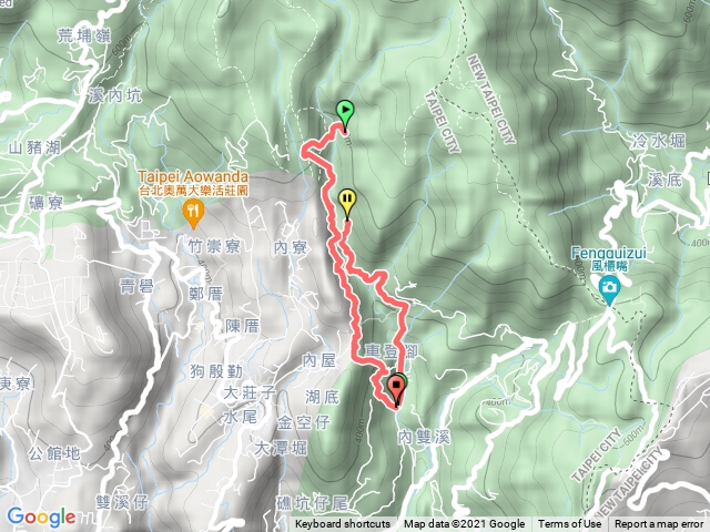 坪頂古圳·內雙溪古道·大崎頭步道O型