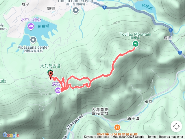 大艽芎古道牛角湳山西南峰內湳溝山頭寮山