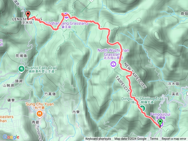 臺北大縱走第三段：(東段) 風櫃口至冷水坑 (風擎步道 + 冷擎步道)預覽圖