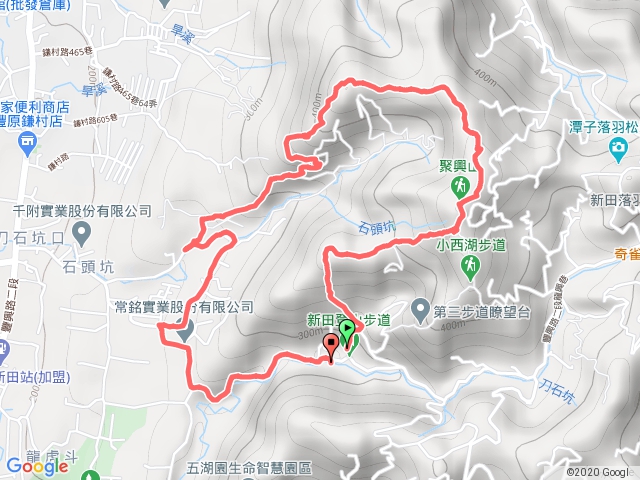 聚興山O縱林牛山從產業道路回新田登山口