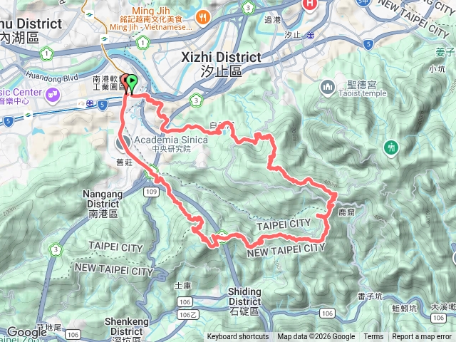南港舊莊12連峰O型縱走預覽圖