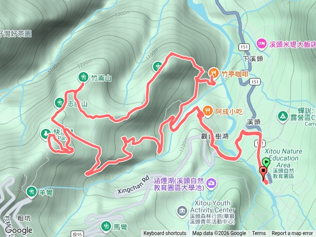 溪頭四秀順時針（檜活林-志騰山-竹崙山-溪頭山）預覽圖