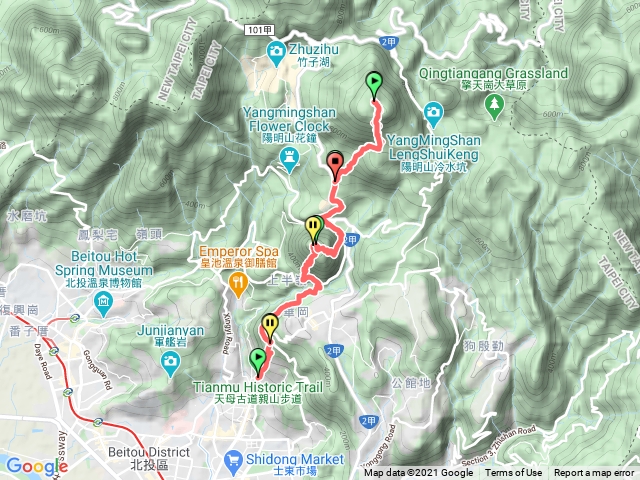 天母古道沙帽山七星山