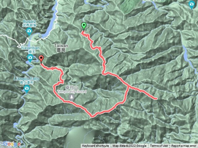 【干卓萬下武界】萬大林道鐵皮工寮出武界林道4.5K崩壁