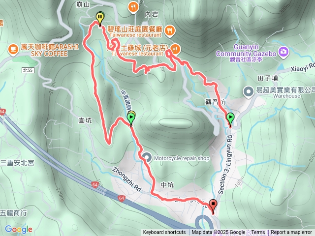 20250830  觀音山站 崩山巷 中坑站