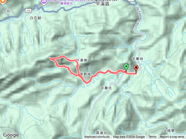 20260923平溪-東勢格站-東勢格越嶺步道-咸豐嶺古道-烽火台遺址-峭壁雄峰-白石後仙洞-峰頭尖山腰古道-東勢格10號O行