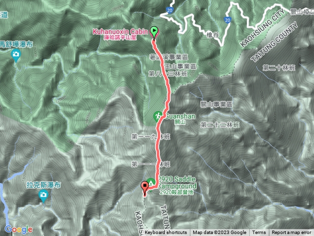 南一段D2-1:庫哈諾辛山屋至2920鞍預覽圖