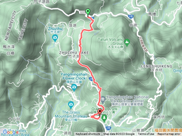 走遍陽明山尋寶任務環七星山人車分道-陽金公路段