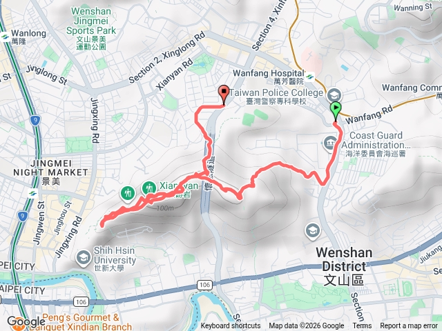仙跡岩興隆路三段304巷登山口麥田山莊下
